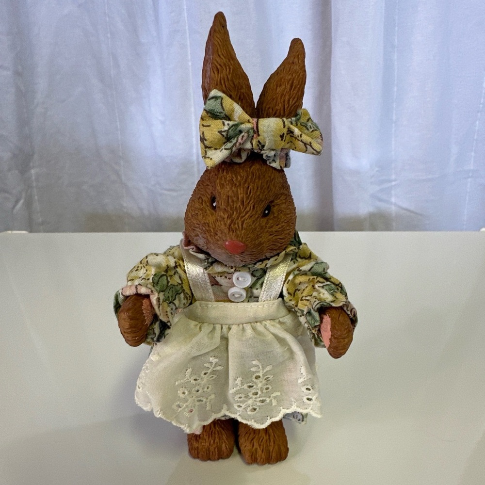 Peter Rabbit Beatrix Potter Resin Easter Rare HTF Toy Dress Head Band Poseable
